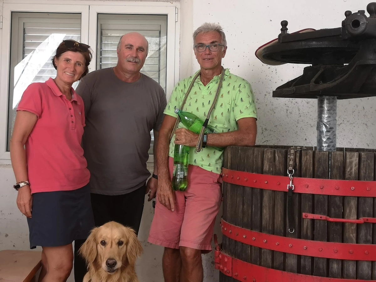 Stipe mit Angela, Michael und Champa