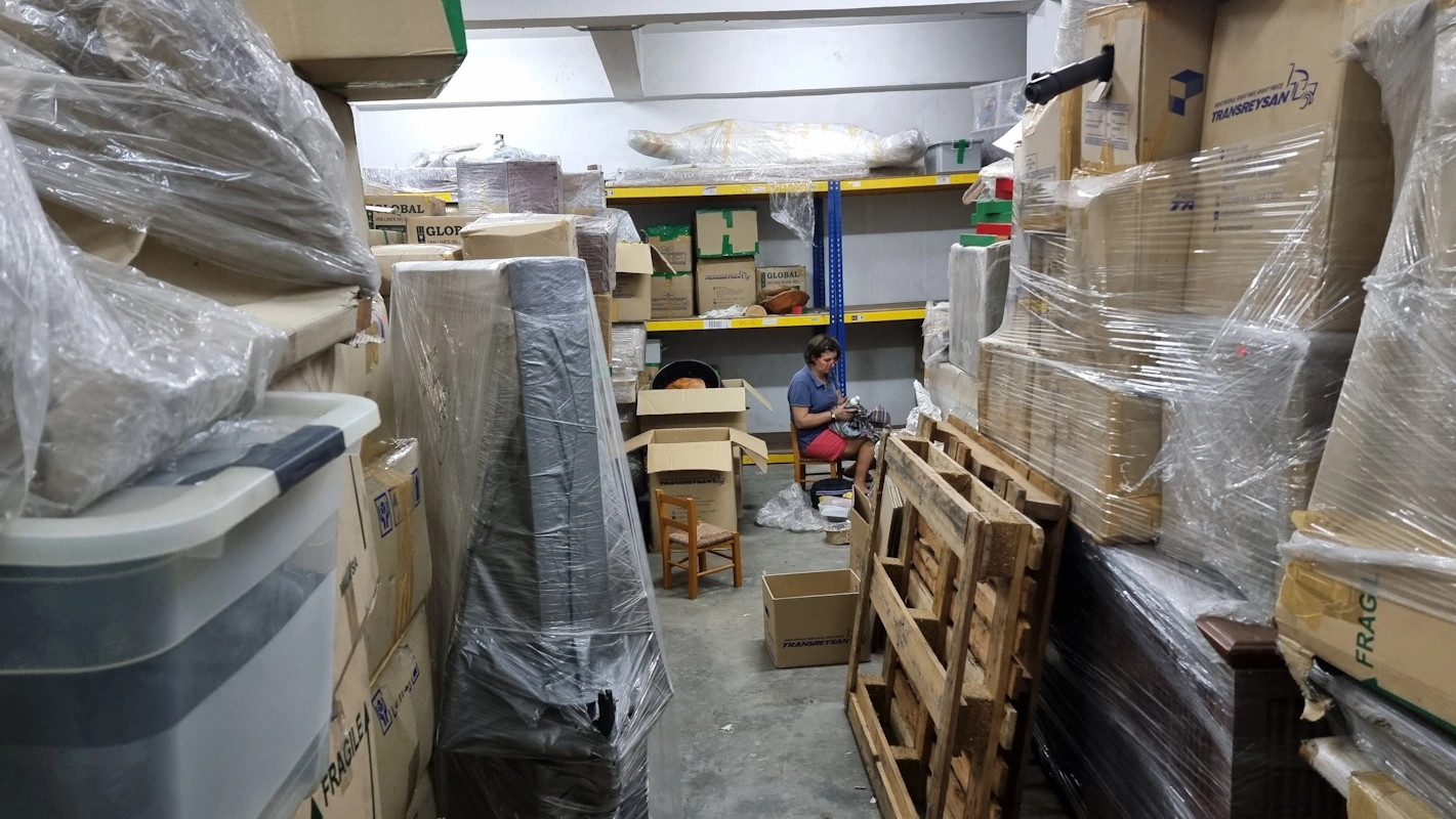 Unsere Habseligkeiten im Lager in Malaysia