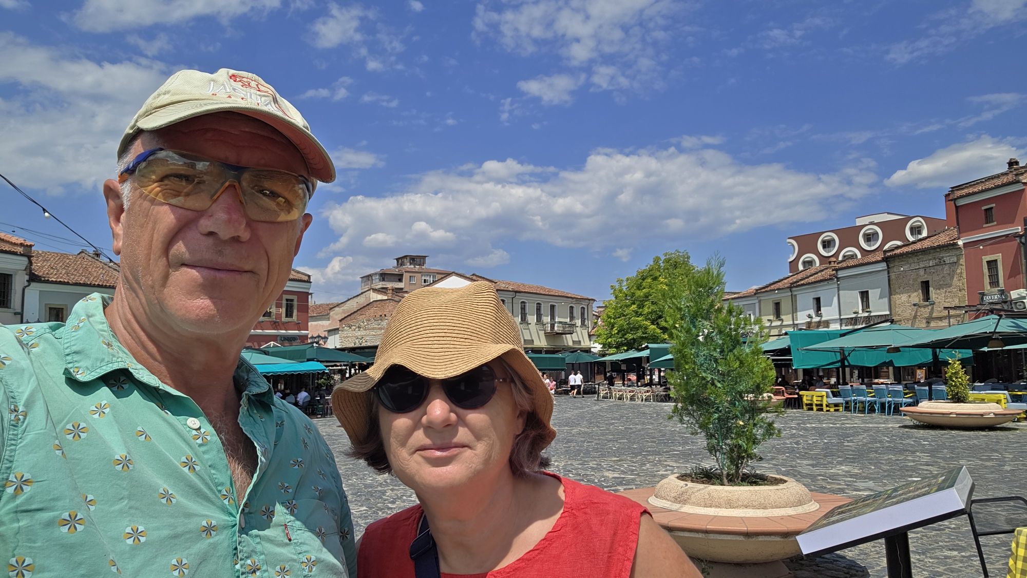 Zentraler Platz im alten Basar von Korçë