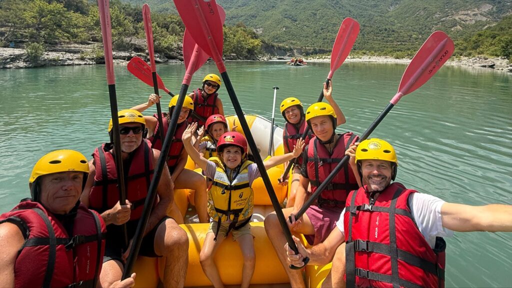 Unser Rafting-Team auf der Vjosa