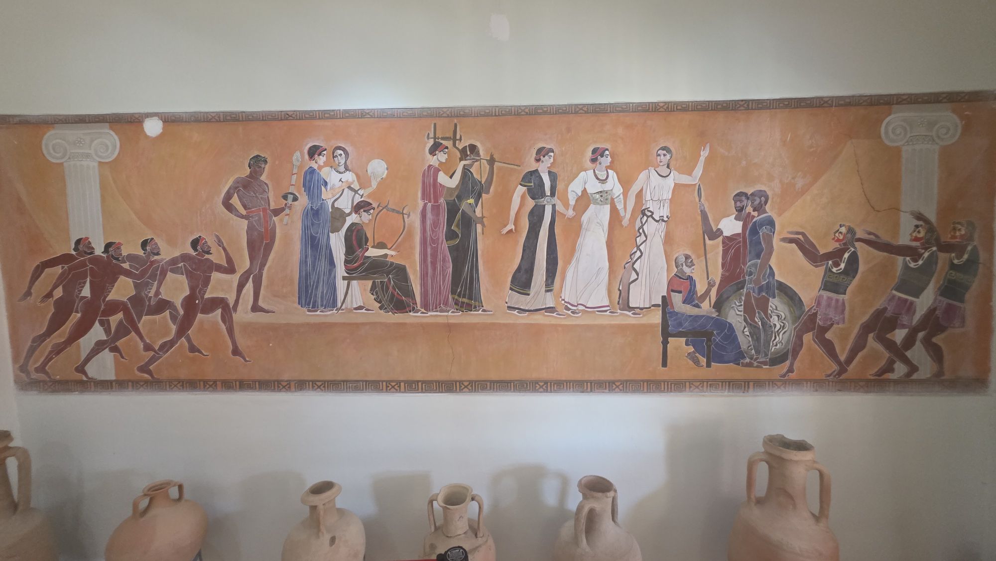 Darstellung des gesellschaftlichen Lebens im antiken Apollonia