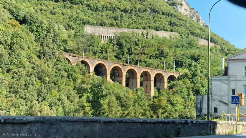 Eisenbahnviadukt bei Vietri sul Mare